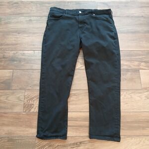 Aviator Jeans Mens 38x27 Black Best Travel Stretch Blend Made In USA Flex